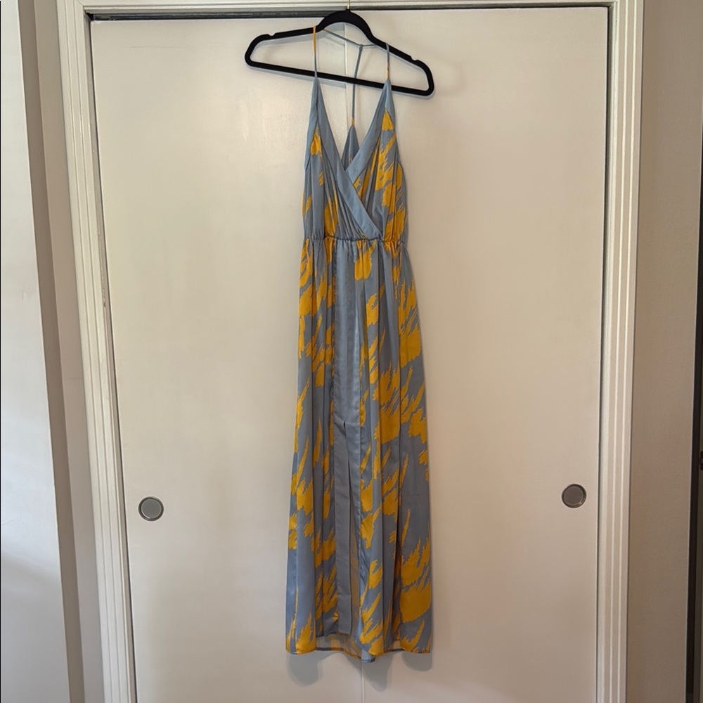 House of Harlow x Revolve Blue Halter Maxi Dress